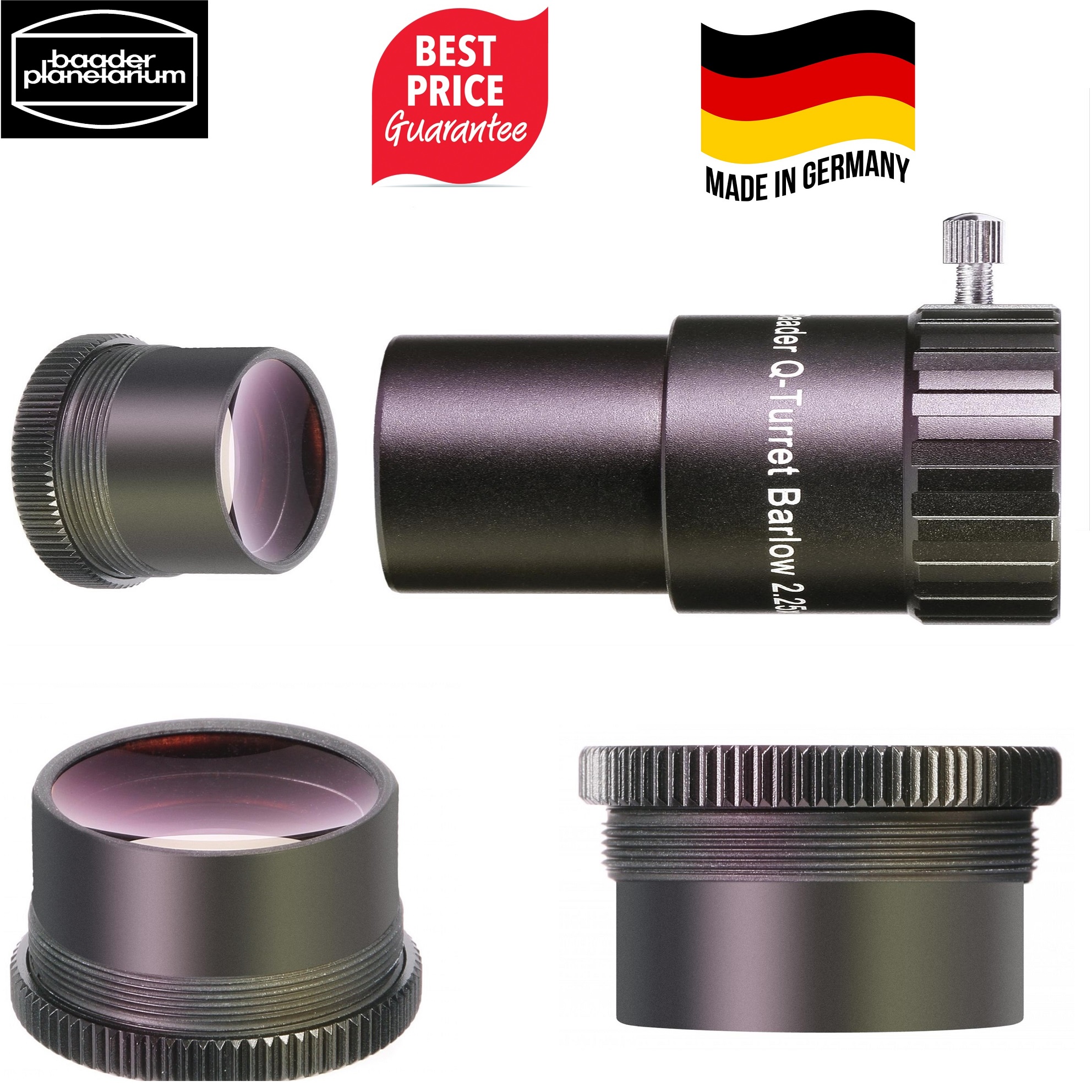 Baader 1.25 Inch 2.25x HT Multicoated Q Barlow Lens